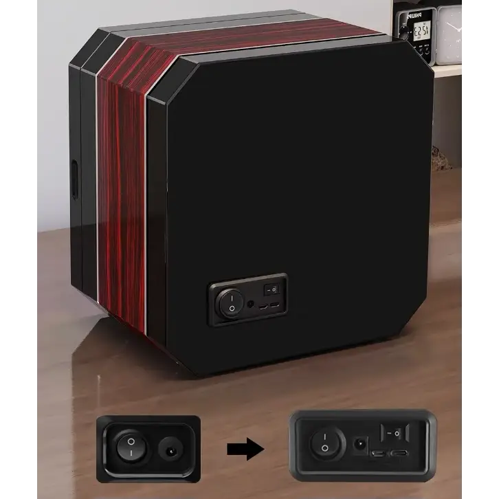 back side of 4 watch winder box